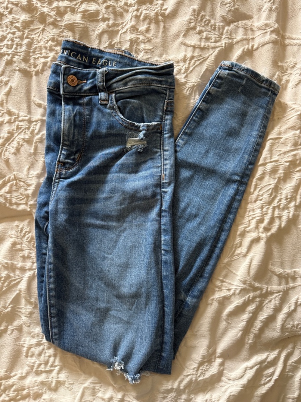 American Eagle Outfitters Blue Skinny High Rise Jegging